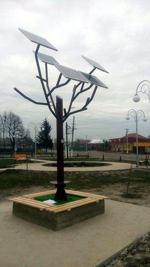 На Черкащині «виросло» дерево-зарядка для гаджетів