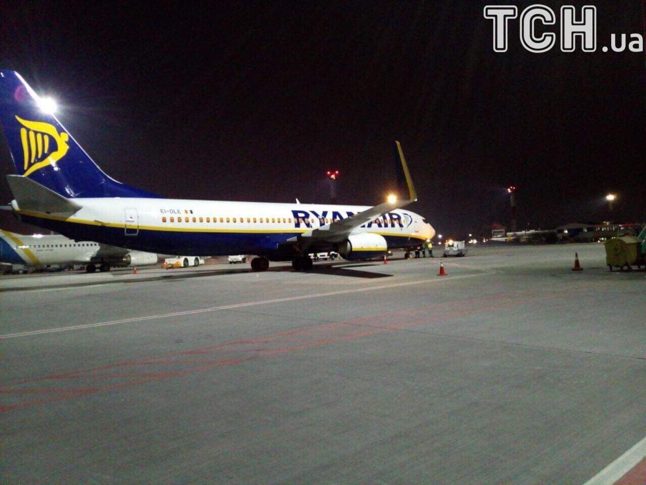 До Києва прибув літак керівництва Ryanair