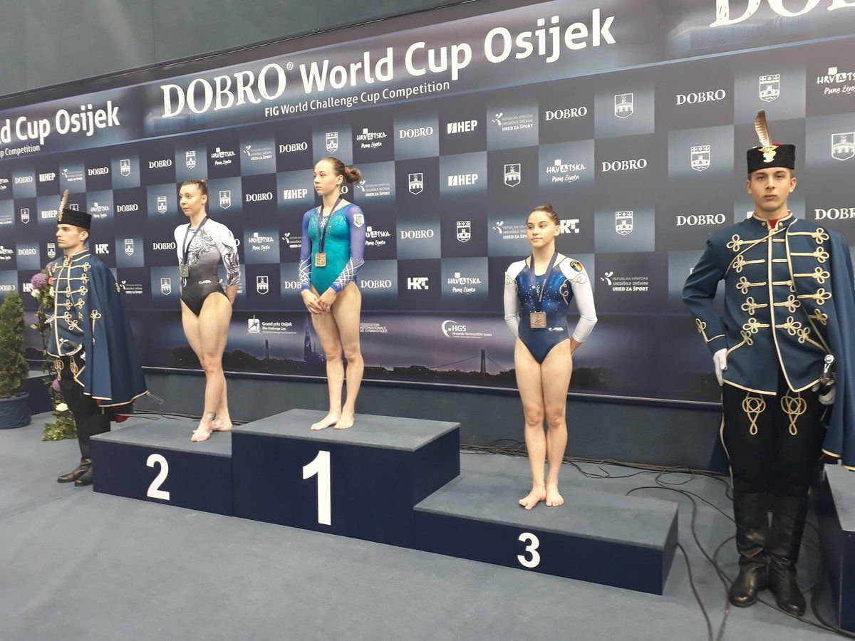 Українська гімнастка Діана Варінська виборола три «золота» на Гран-прі в Хорватії