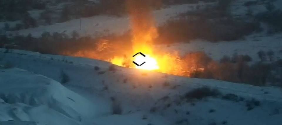 Біля Кримського українські військові знищили броньований тягач та зенітну установку окупантів