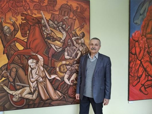 Відомий художник Олександр Мельник представив персональну виставку у ліцеї університету ім. Т. Шевченка