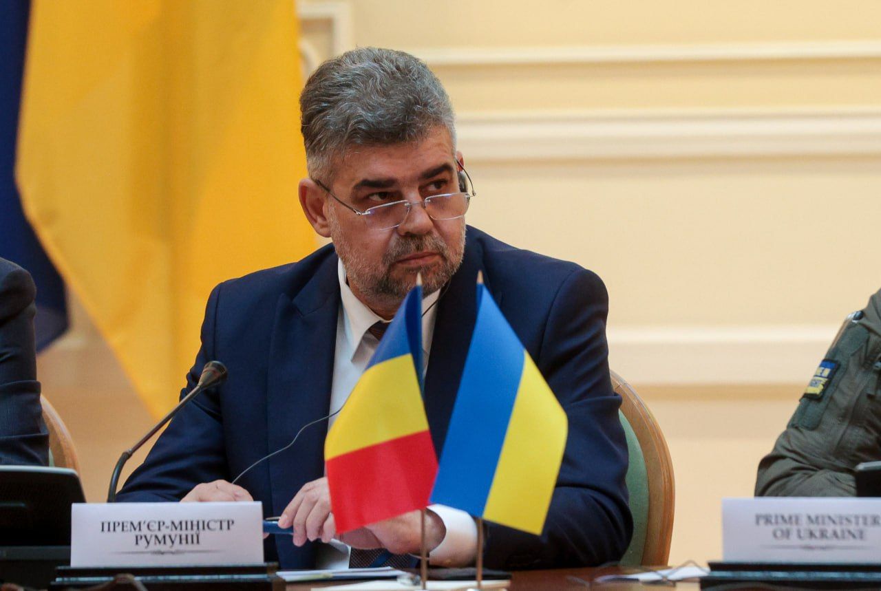 Прем’єр-міністр Румунії Марчел Чолаку під час спільного засідання двох урядів у Києві.