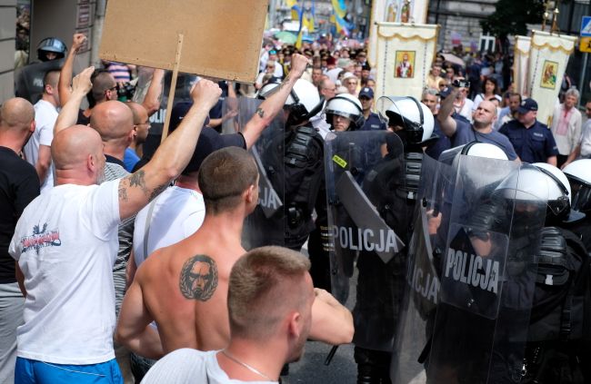 У Перемишлі польські націоналісти перешкоджали українцям вшановувати Січових стрільців (фото)