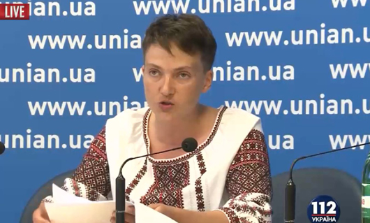 Надія Савченко голодуванням добиватиметься «перезавантаження країни»
