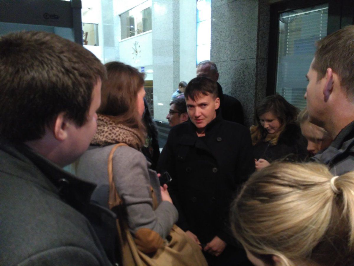 Надія Савченко приїхала до Москви підтримати Карпюка і Клиха