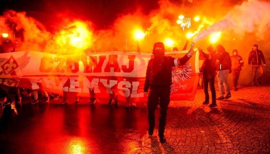 На марші в Перемишлі скандували "Смерть українцям!" та вимагали повернути Львів (фото)