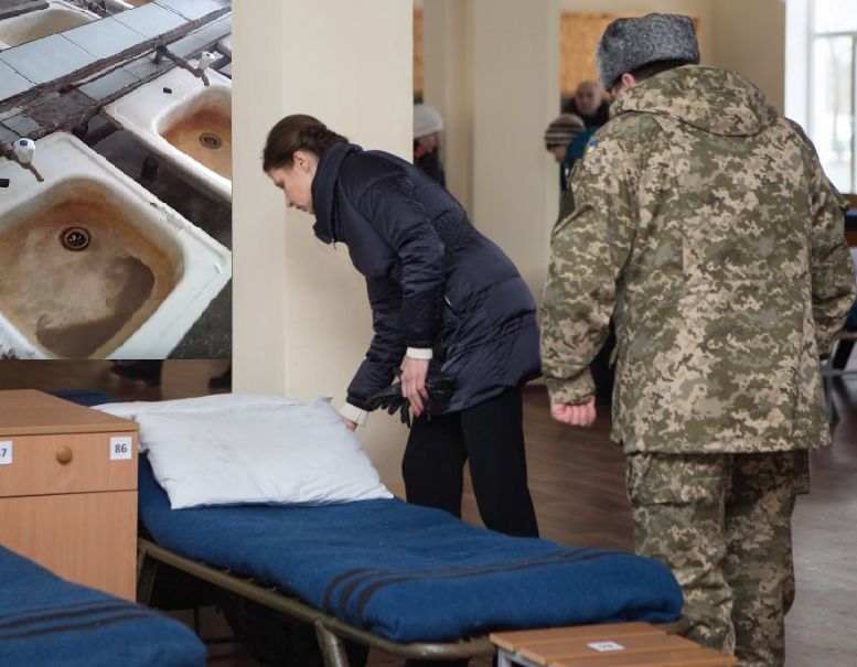 Контрактники в «Десні» шоковані іржавими умивальниками і туалетами з лайном (відео)