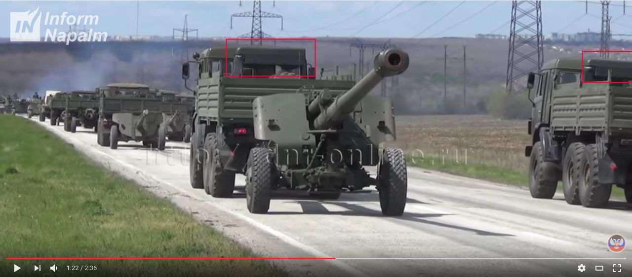 У Донецьку засвітили російську військову техінку на репетиції параду (фото)