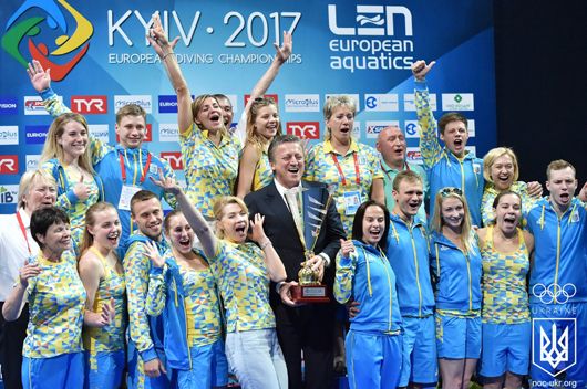 Збірна України зі стрибків у воду виграла командний залік на чемпіонаті Європи