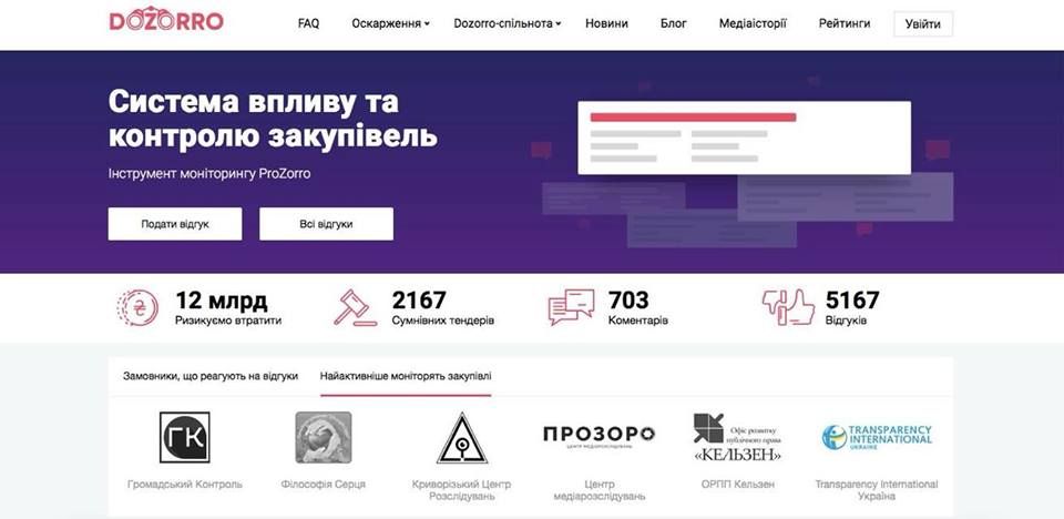 Портал DoZorro став зручнішим для моніторингу закупівель