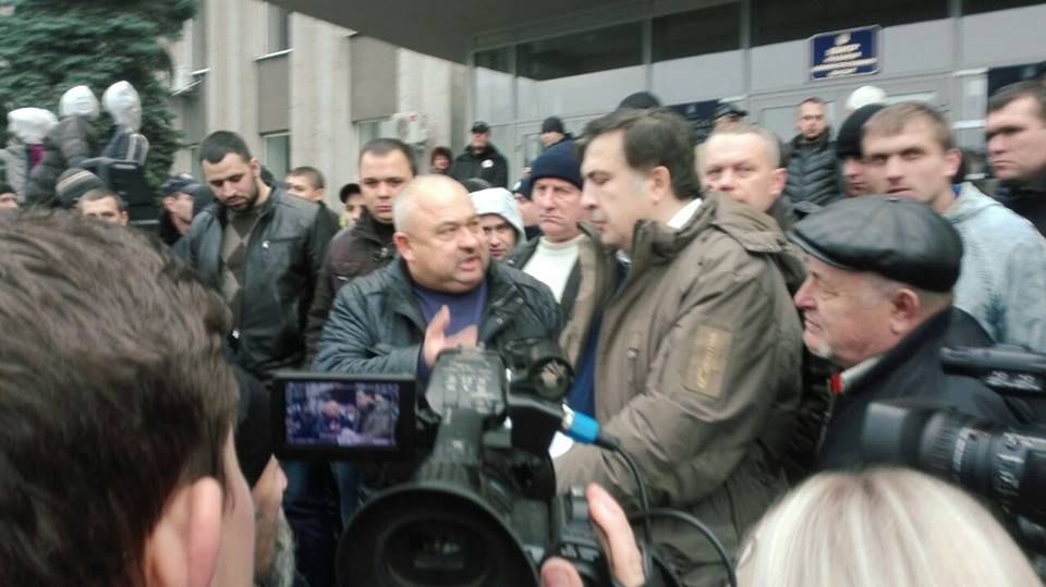 Міхеіл Саакашвілі та мер Сміли майже побилися через відсутність опалення в місті (відео)