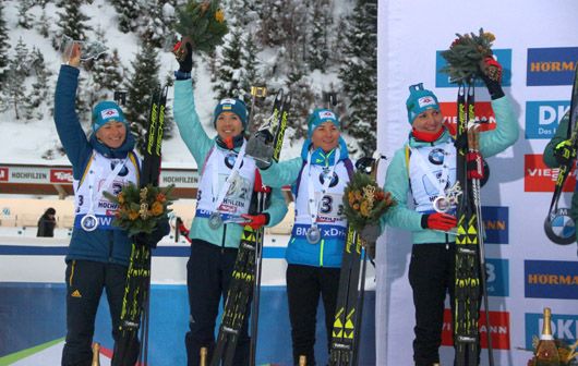 Українки здобули срібні нагороди в естафеті Кубку світу з біатлону