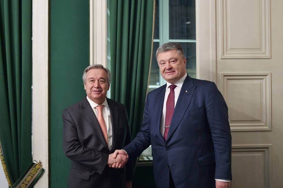 В Мюнхені Порошенко обговорив з Генсеком ООН введення миротворців на Донбас