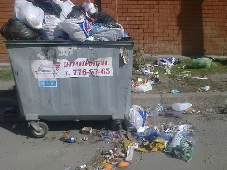 У Дніпрі вже тиждень не вивозять сміття