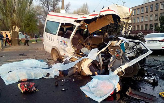 У жахливій ДТП у Кривому Розі загинули 8 людей, ще 21 особа — травмована