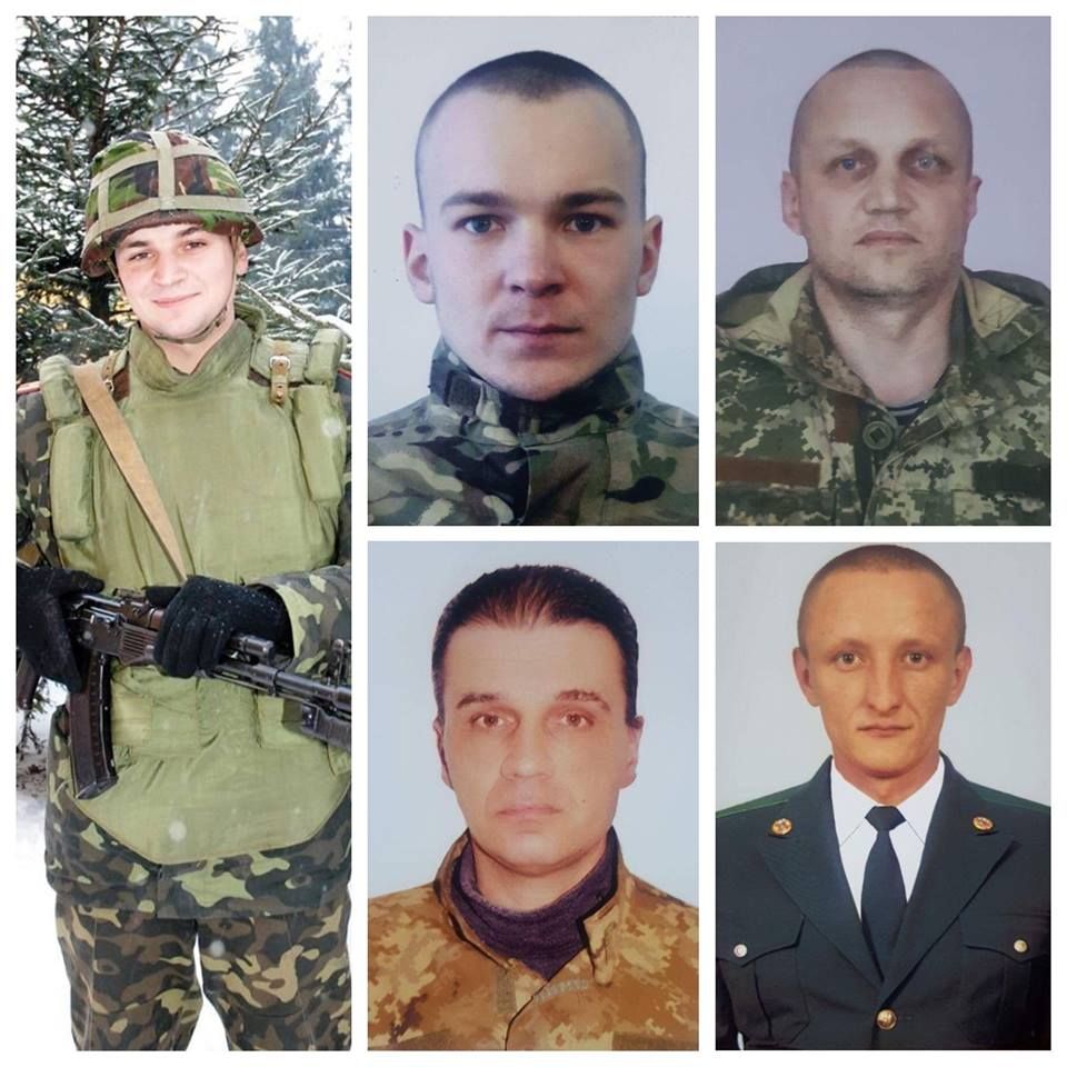 Георгій Ольховський, Мар'ян Найда, Тарас Проценко, Михайло Щербанюк та Андрій Чирва загинули на Донбасі