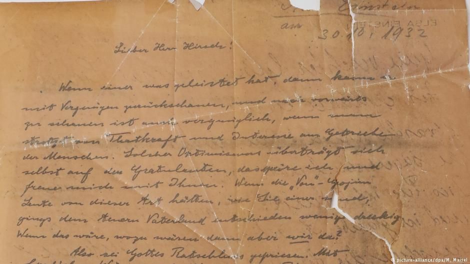 У Мюнхені знайшли копію листа Альберта Ейнштейна, яку власноруч зробив науковець