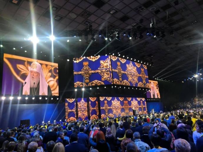 Філарет на з'їзді партії Тимошенко подякував Ющенку і Порошенку