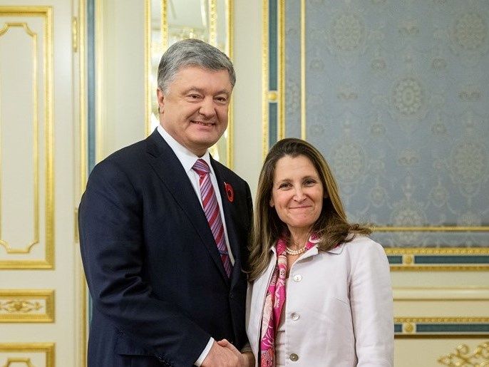 Петро Порошенко закликав Канаду підтримати санкції Росії за паспорти Донбасу