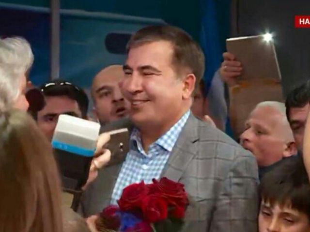 Міхеїл Саакашвілі прилетів до Києва (відео)
