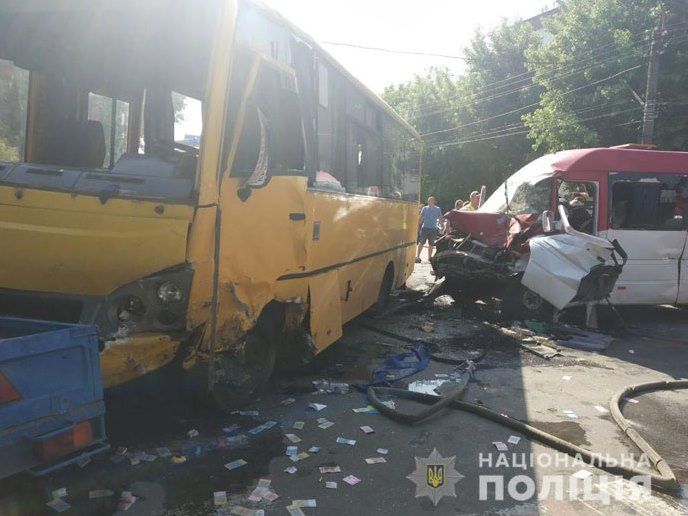 У Боярці зіткнулися маршрутки: постраждали 26 людей, троє - в реанімації