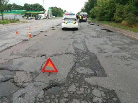 Ділянка дороги «Черкаси - Сміла», на якій загинув 30-річний байкер з Одеси, без балансоутримувача