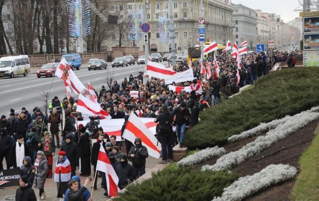 У Мінську поновилися протести проти інтеграції з Росією