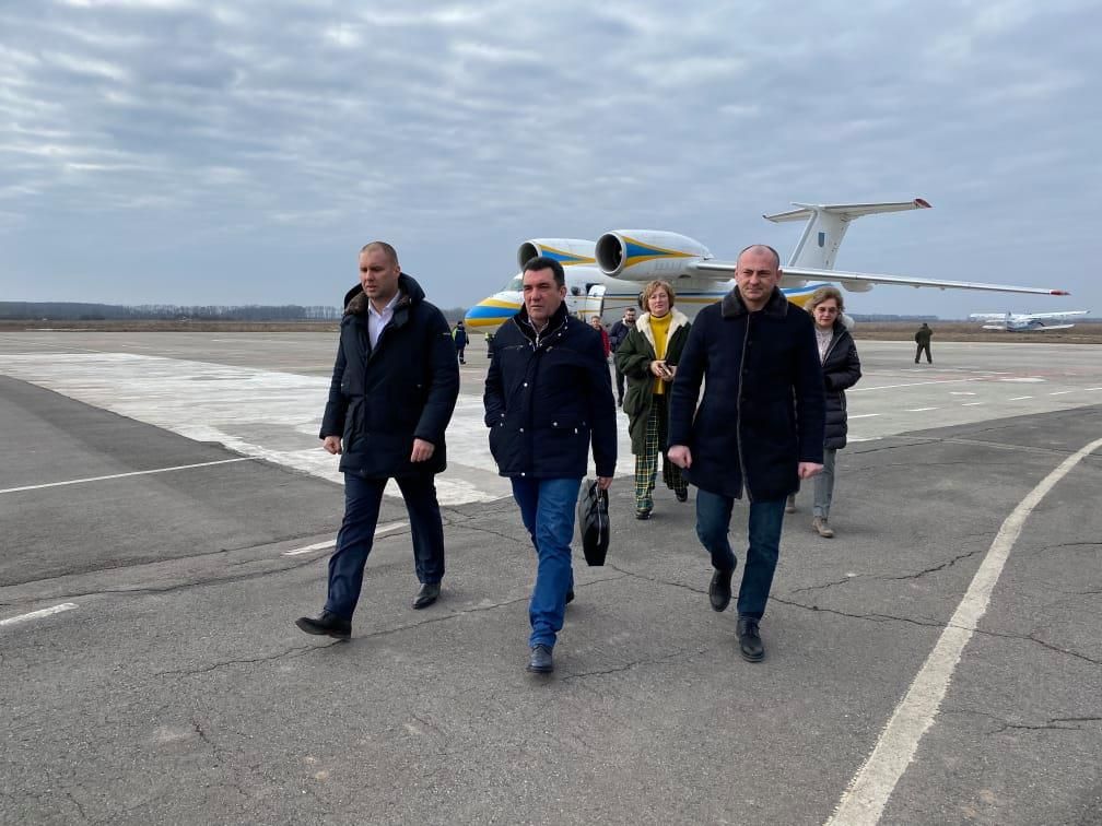 Секретар РНБО Данілов прилетів у Нові Санжари