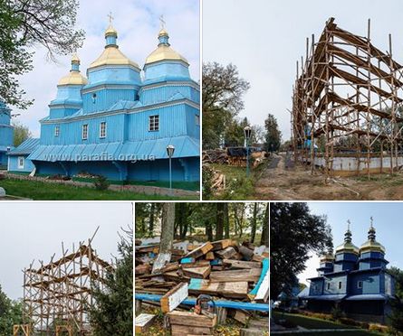 300-літню козацьку церкву знищили віряни Московського патріархату на Вінниччині