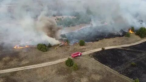 Селище Поліське евакуйовано через пожежі в Чорнобильській зоні