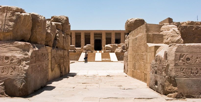 В Абідосі виявили невідомі склади храму Рамзеса II