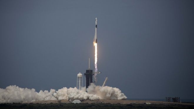 Для США запуск пілотованого корабля Crew Dragon на МКС є історичною подією.