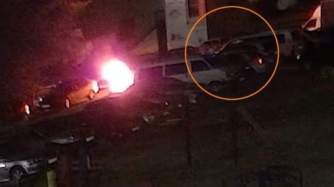 Підпал авто «Схем»: опублікувано відео