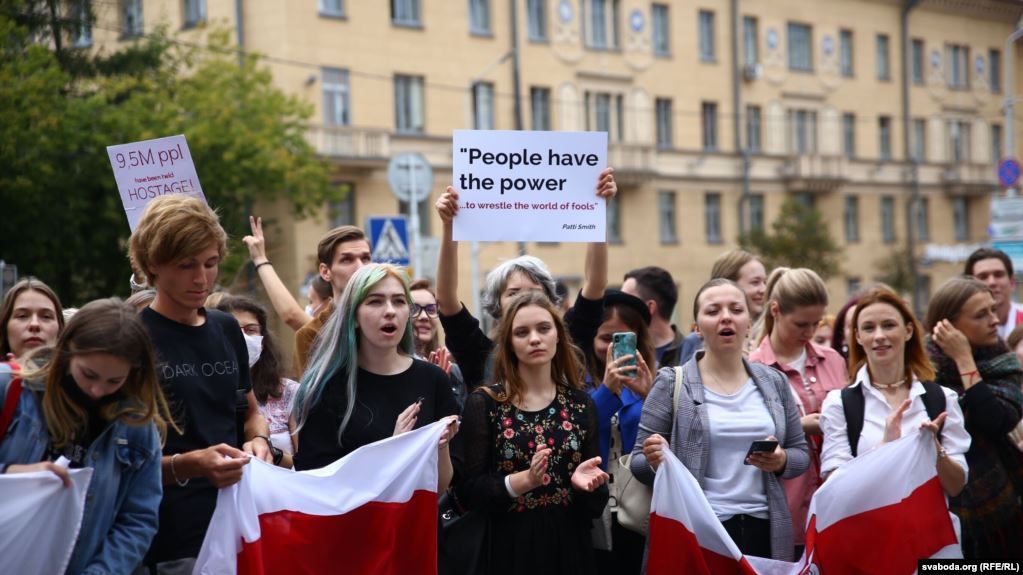 У Мінську затримали десятки студентів під час акції протесту