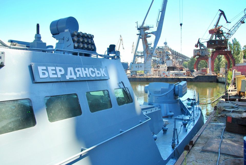 Катер «Бердянськ» на Миколаївському суднобудівному заводі.