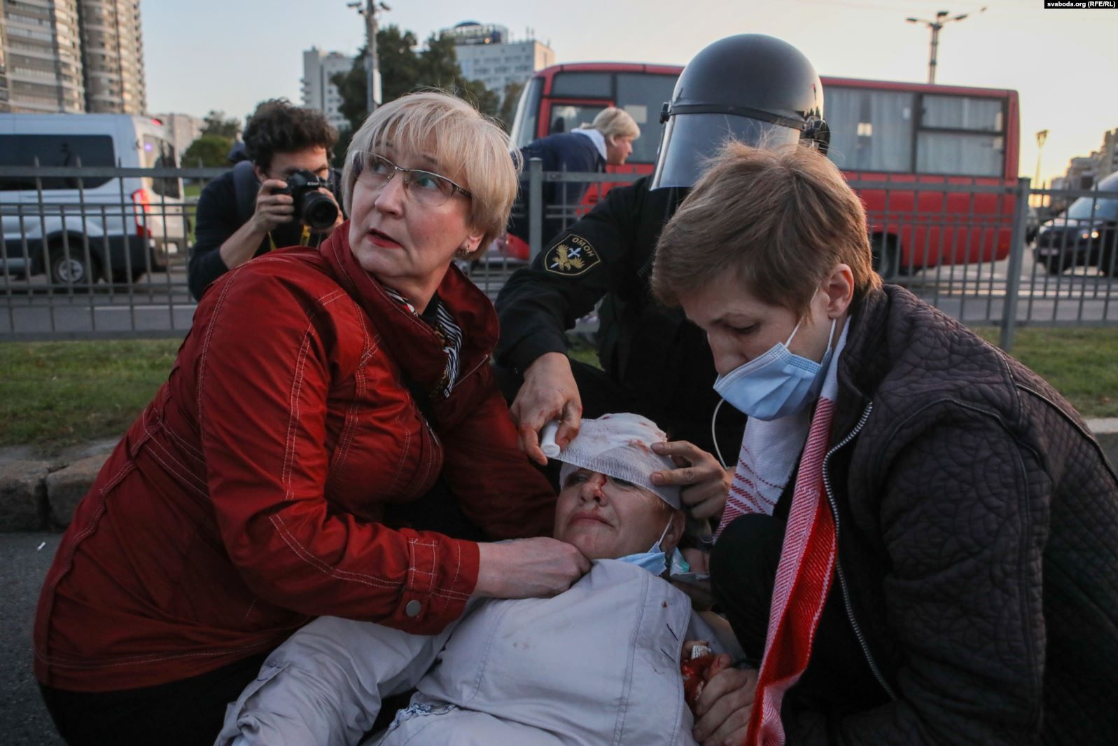 У Мінську розганяли водометами масові протести після інавгурації Лукашенка, фото