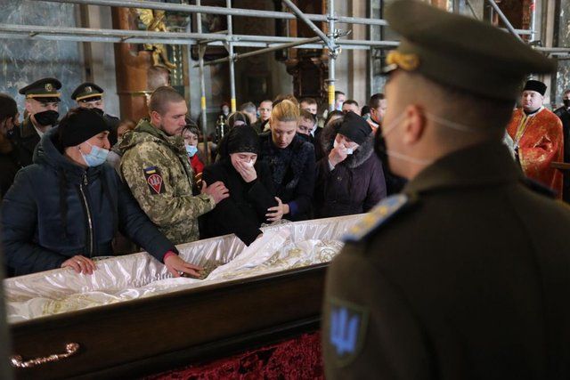 У Львові попрощалися з загиблим десантником Іваном Горошком