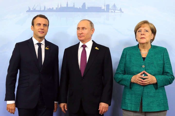 Меркель, Макрон і Путін без Зеленського обговорили Донбас