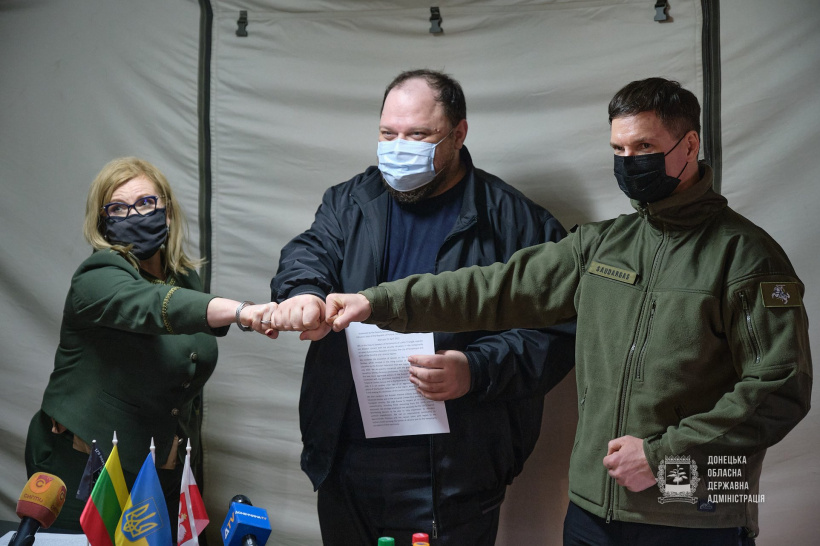 Депутати Польщі та Литви на Донбасі заявили про підтримку України та засудили агресію дій Росії