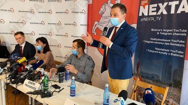 Батьки Протасевича провели у Варшаві пресконференцію