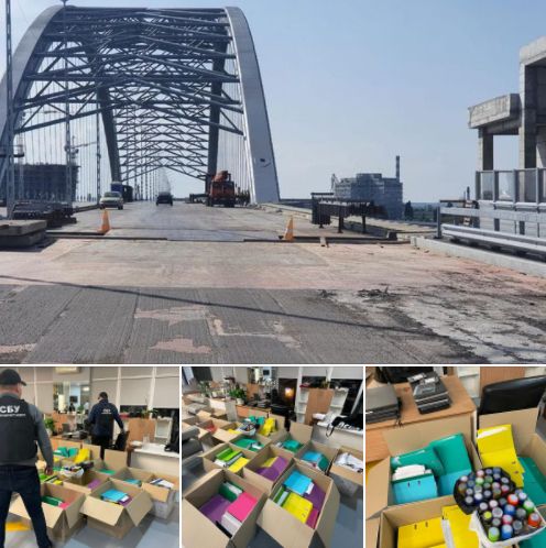 Прокуратура проводить обшуки у підряників Подільського мосту через розкрадання 3 млрд