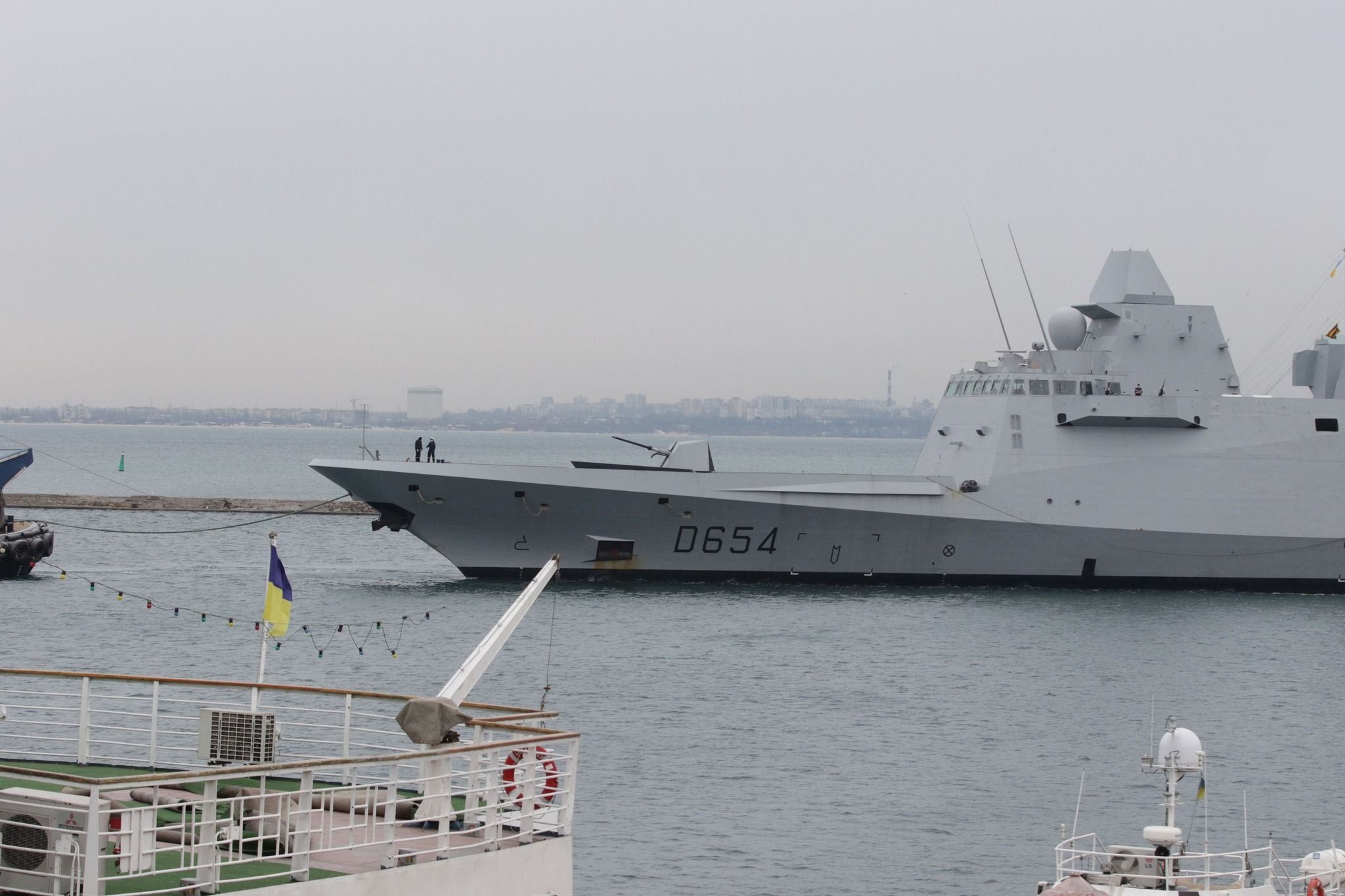 Фрегат НАТО Auvergne вперше зайшов до порту Одеси