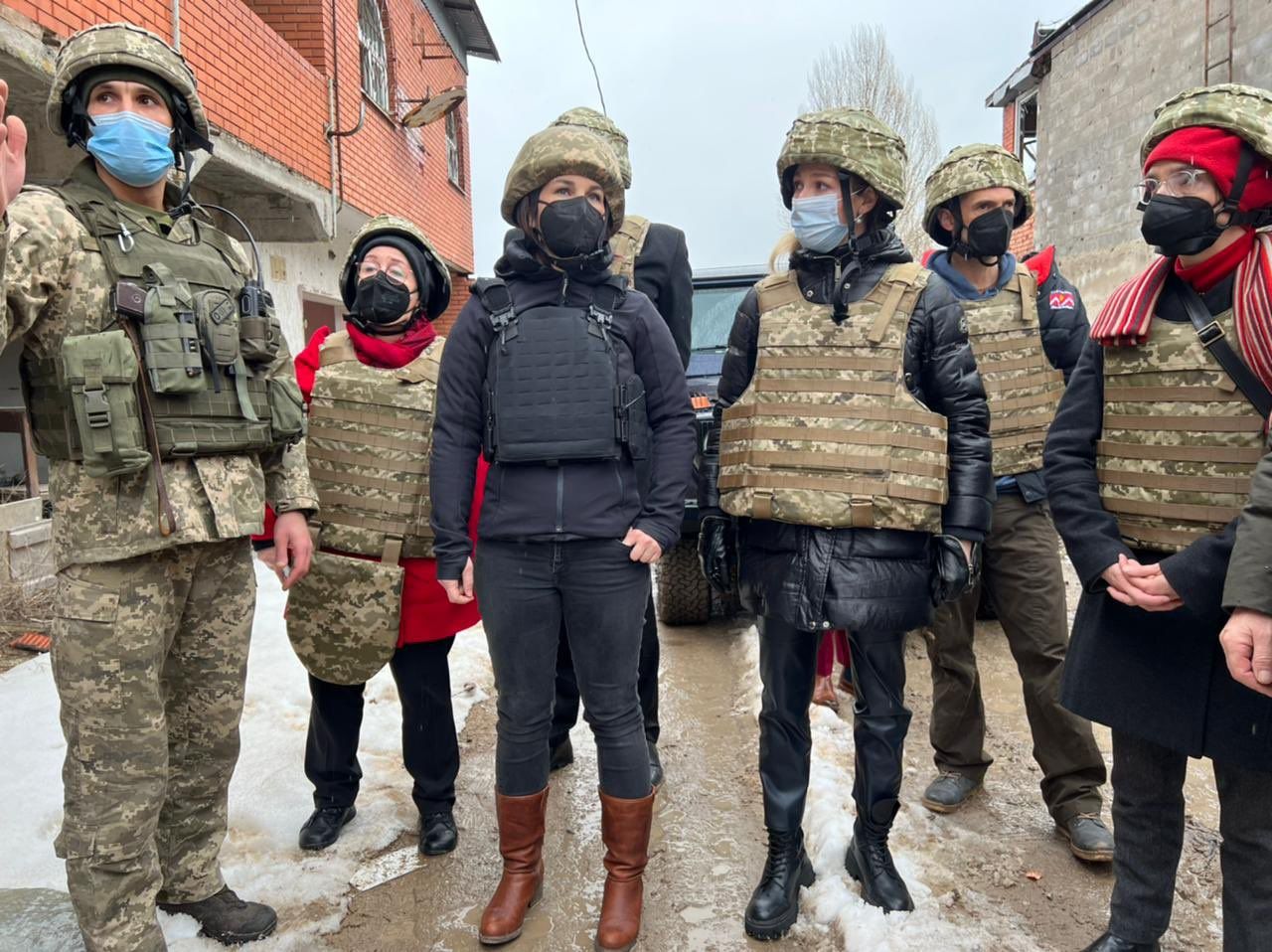 Міністерка закордонних справ Німеччини Анналена Бербок відвідала селище Широкине.