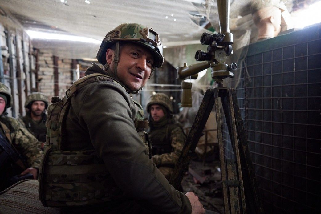 Зеленський відвідав передові позиції військових на Донеччині