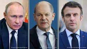 Шольц та Макрон вимагають від Путіна негайно припинити  вогонь в Україні