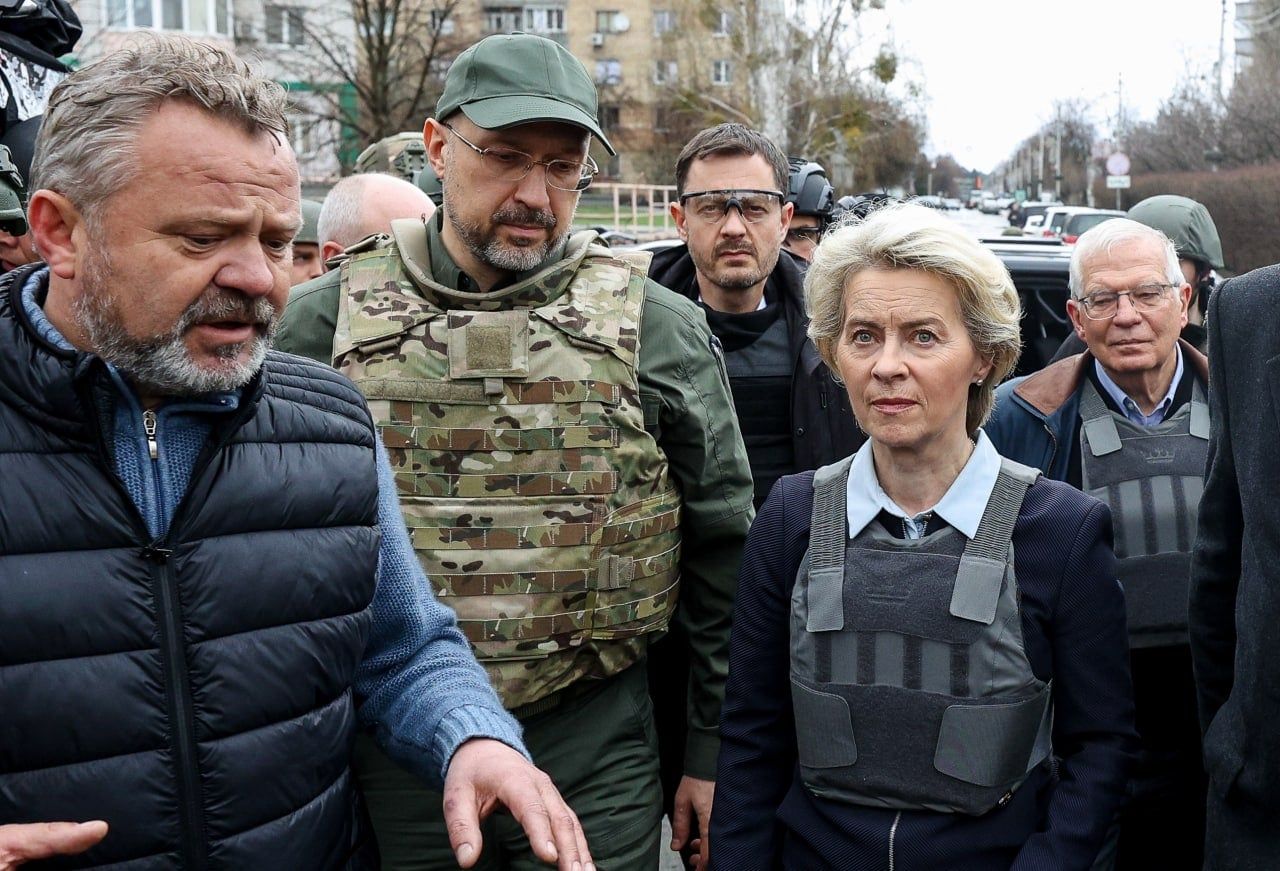 Високопосадовці ЄС Урсула фон дер Ляєн і Жозеп Боррель відвідали Бучу