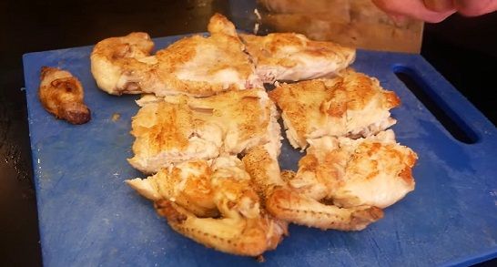 Рецепт ароматного курчати у часниковому соусі