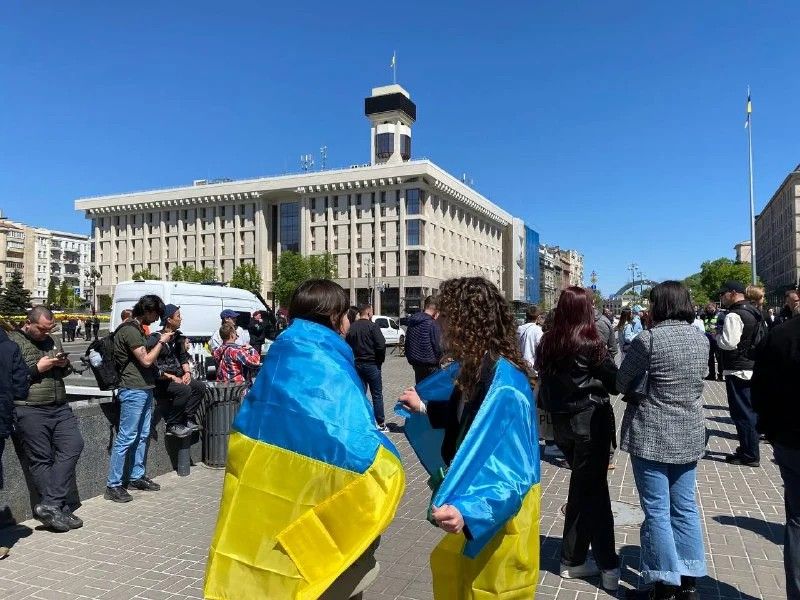 Воєнний стан: у Києві не відбулася акція на підтримку оборонців Маріуполя