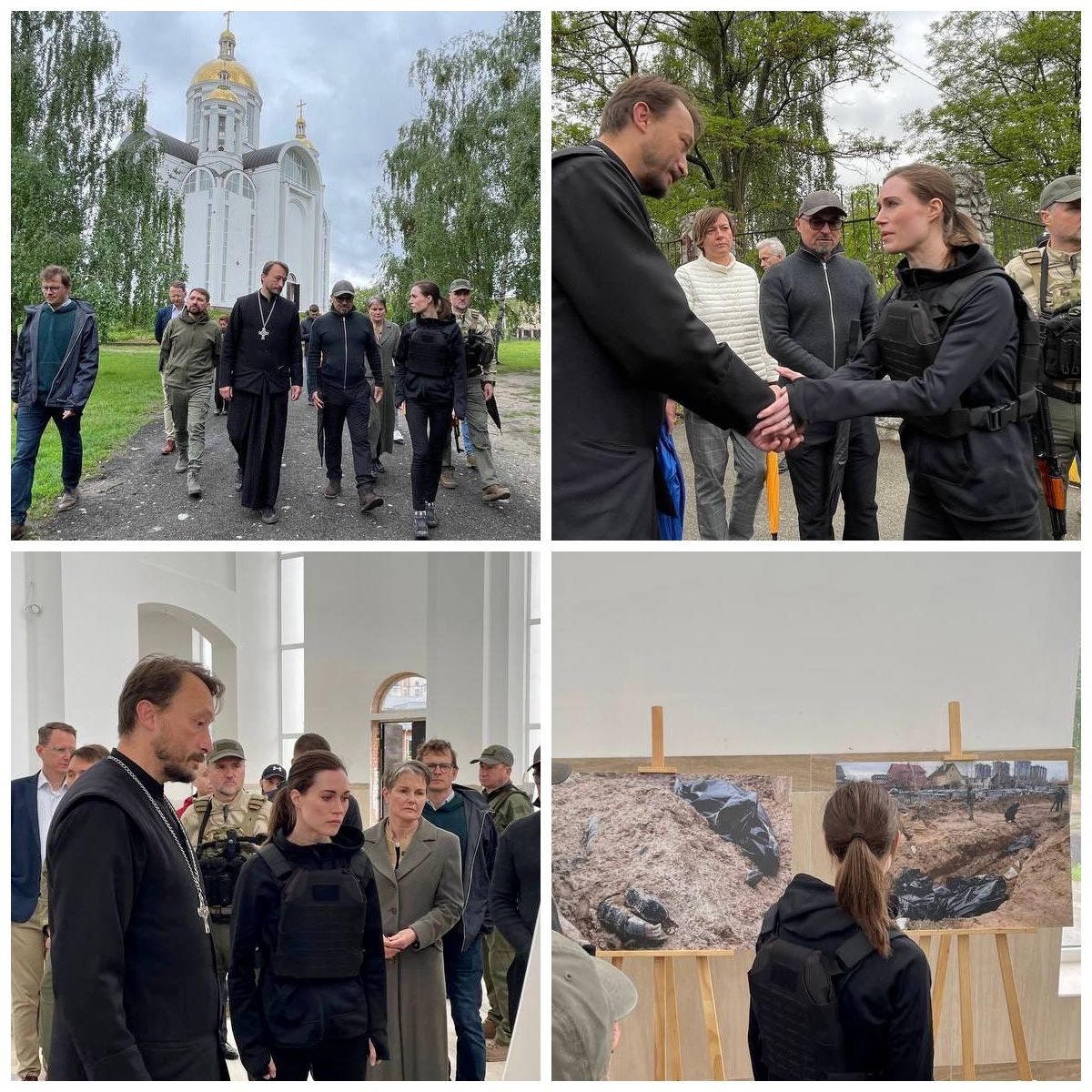 Прем’єрка Фінляндії відвідала Ірпінь і Бучу, фото