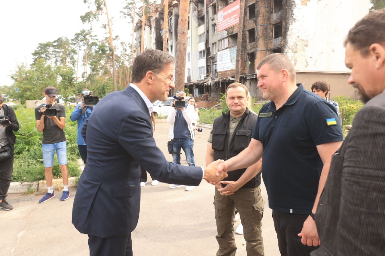 Прем’єр-міністр Нідерландів Марк Рютте відвідав Ірпінь, Бородянку та Бучу